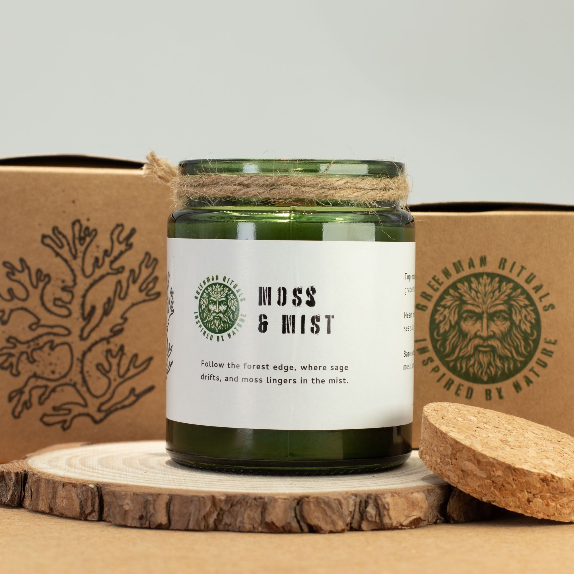 A candle labelled &