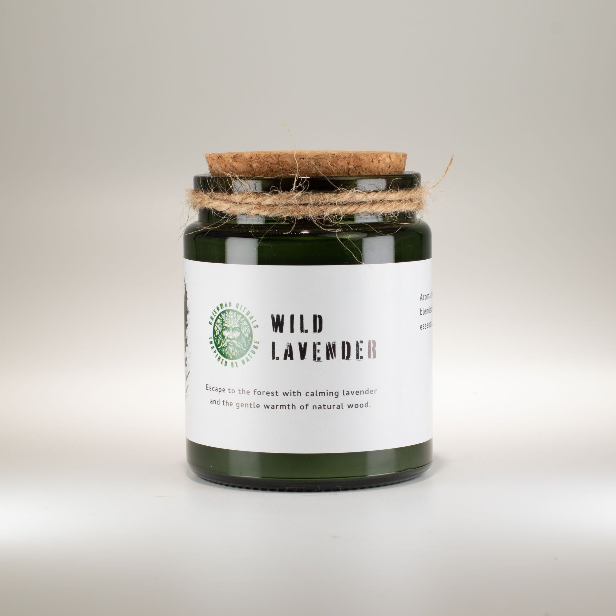 Candle jar labeled &