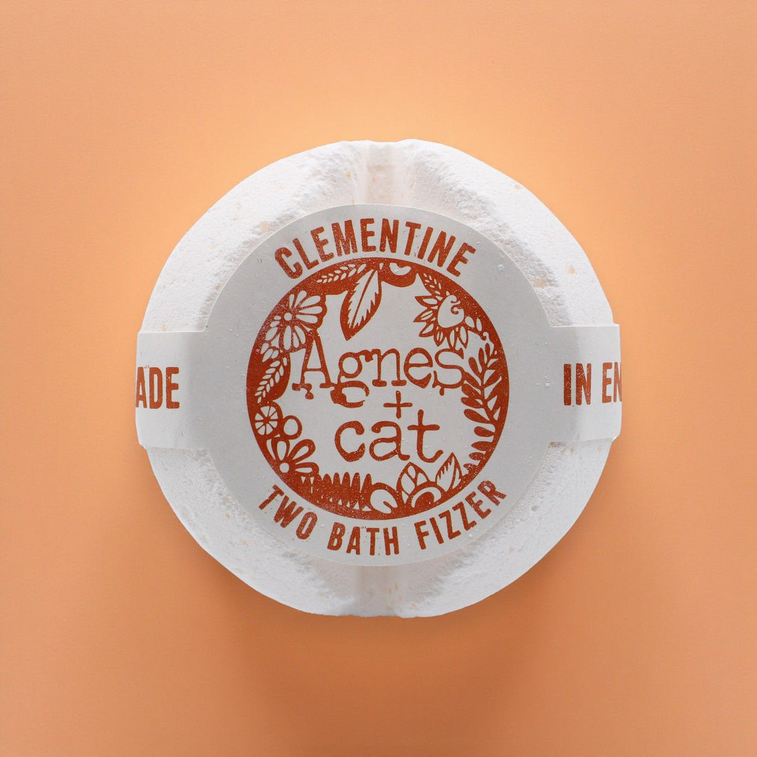 Round bath fizzer packaging with &