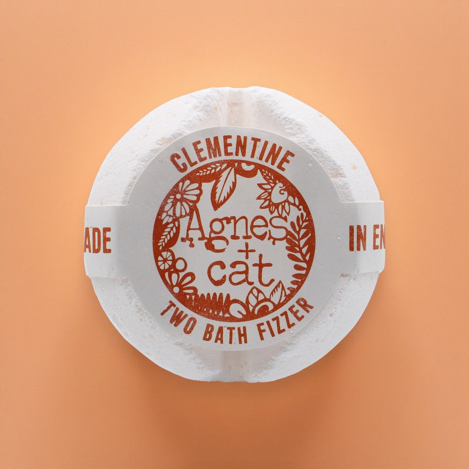 Round bath fizzer packaging with &