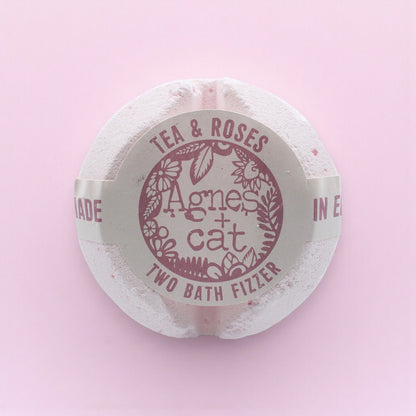 Round bath fizzer packaging with &