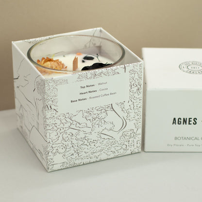 Candle in a decorative box with &