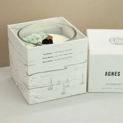 Candle in a decorative box with &