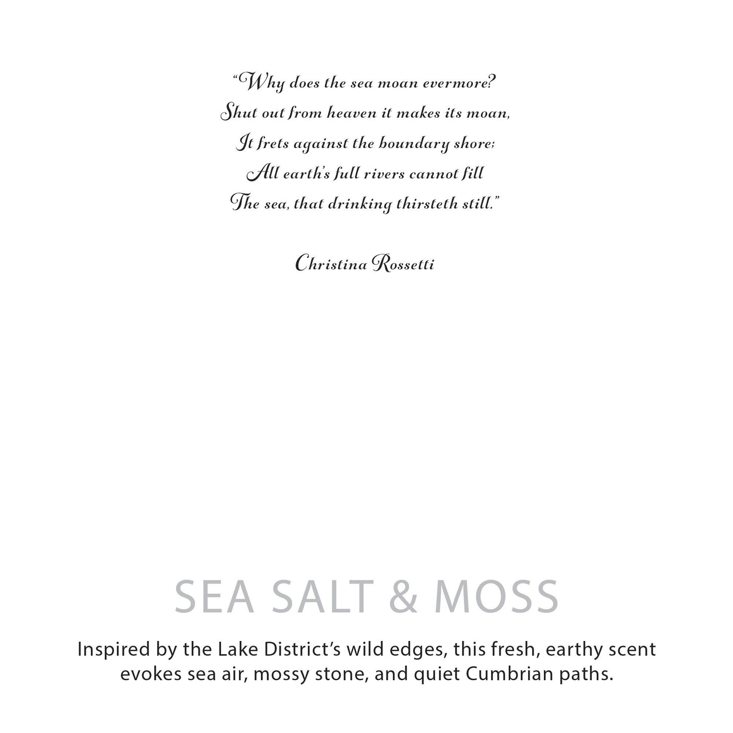 Textual quote by Christina Rossetti on a white background with branding text at the bottom.