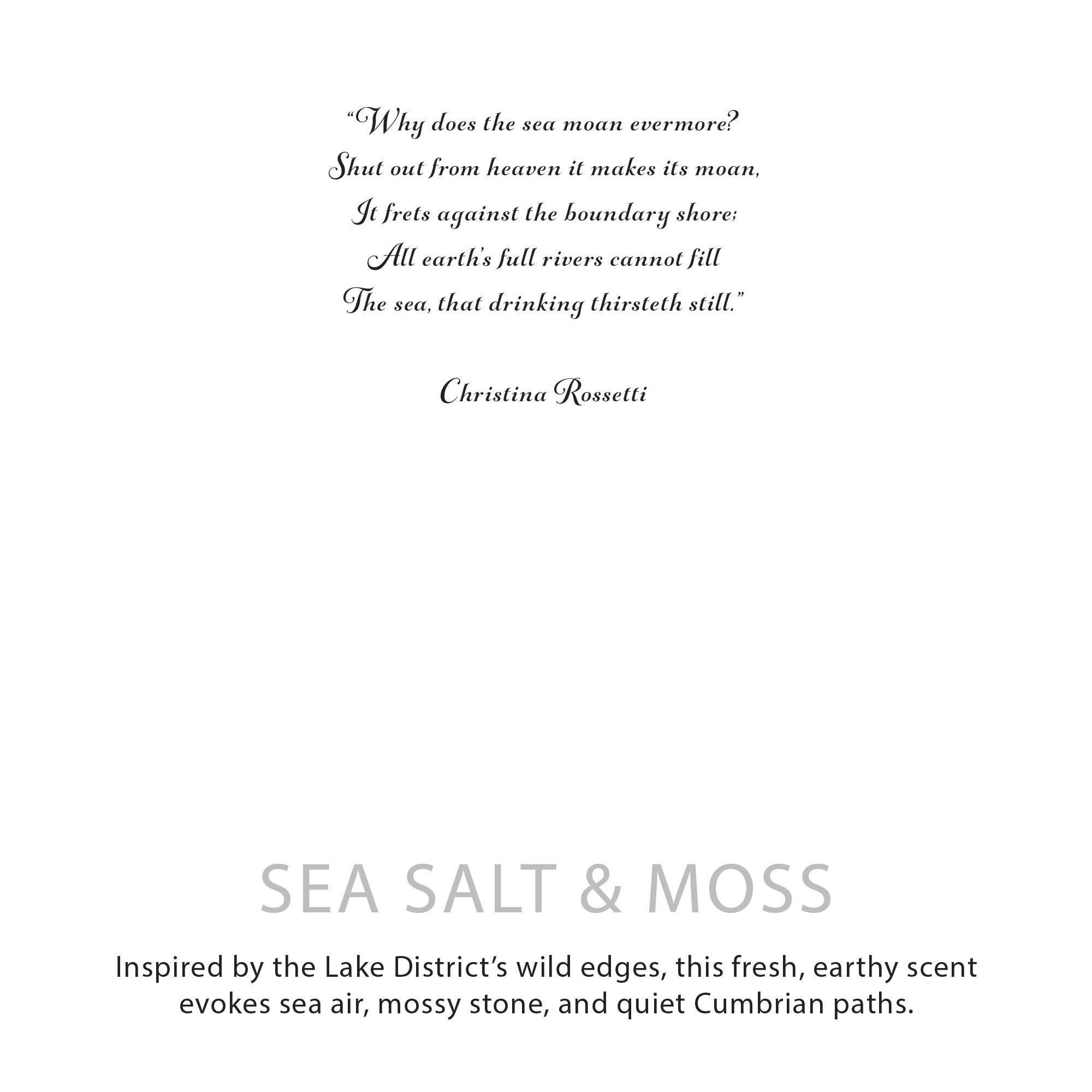 Textual quote by Christina Rossetti on a white background with branding text at the bottom.