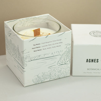 Candle in a decorative box with &