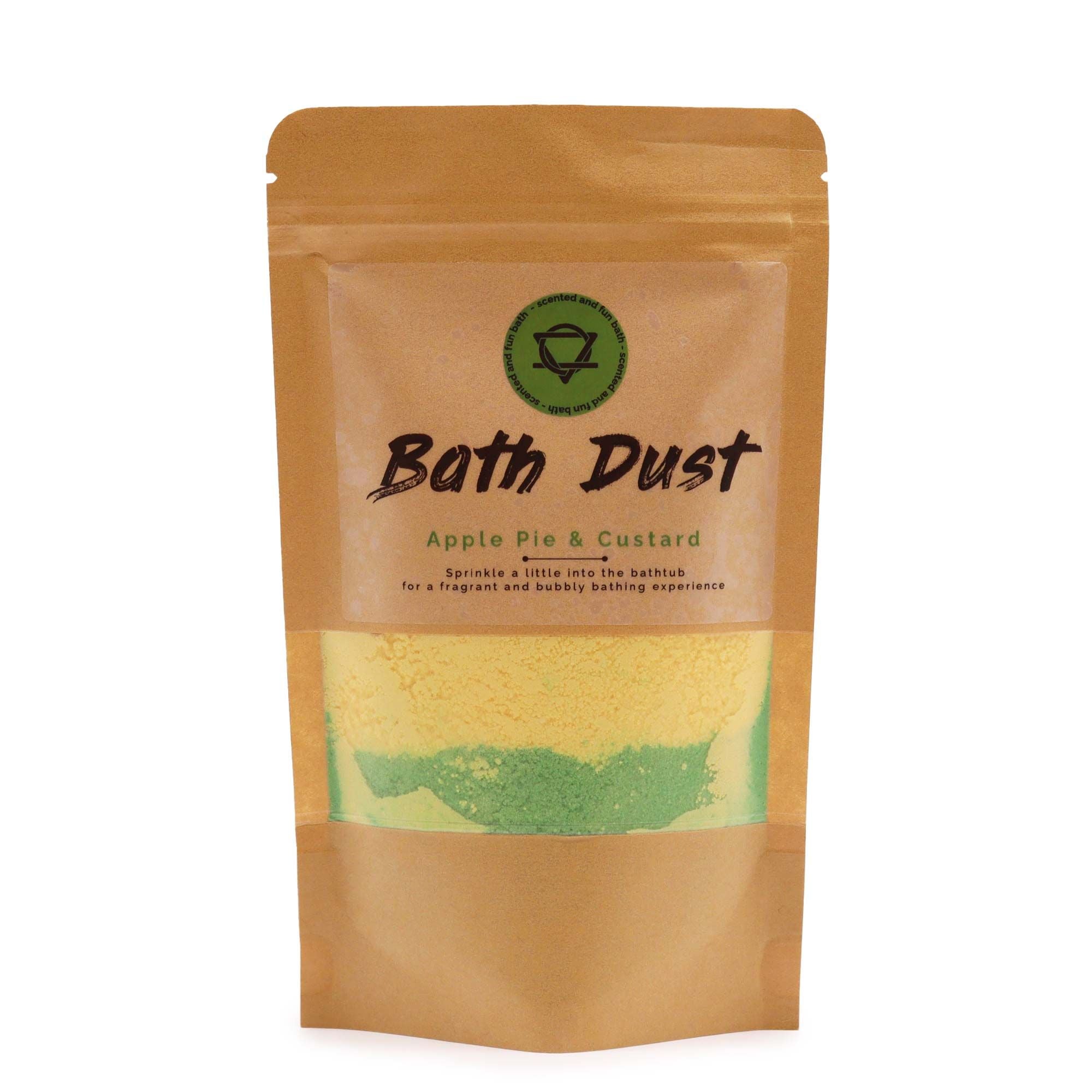 Bath Dust packaging with &