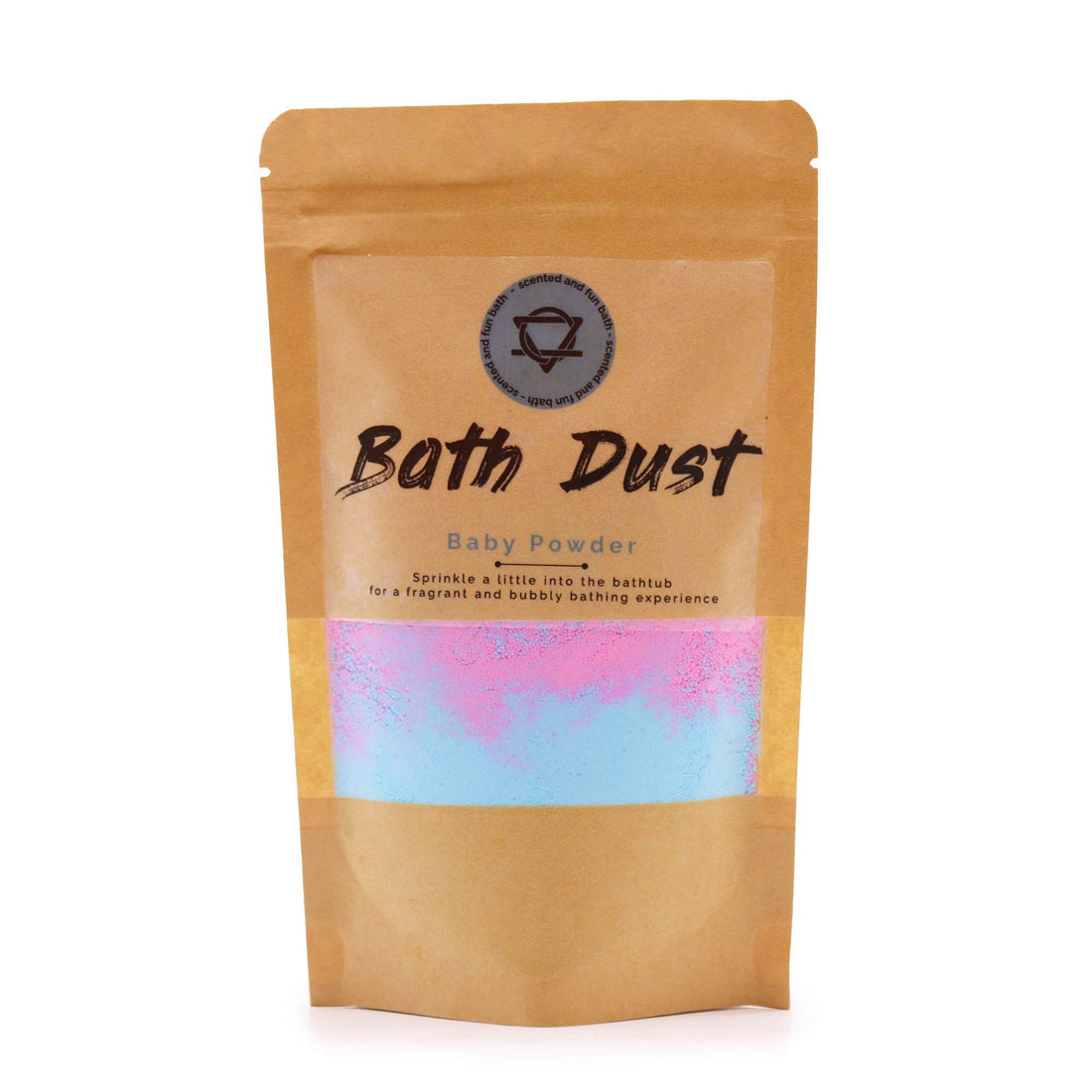 Baby Powder bath dust package on a white background