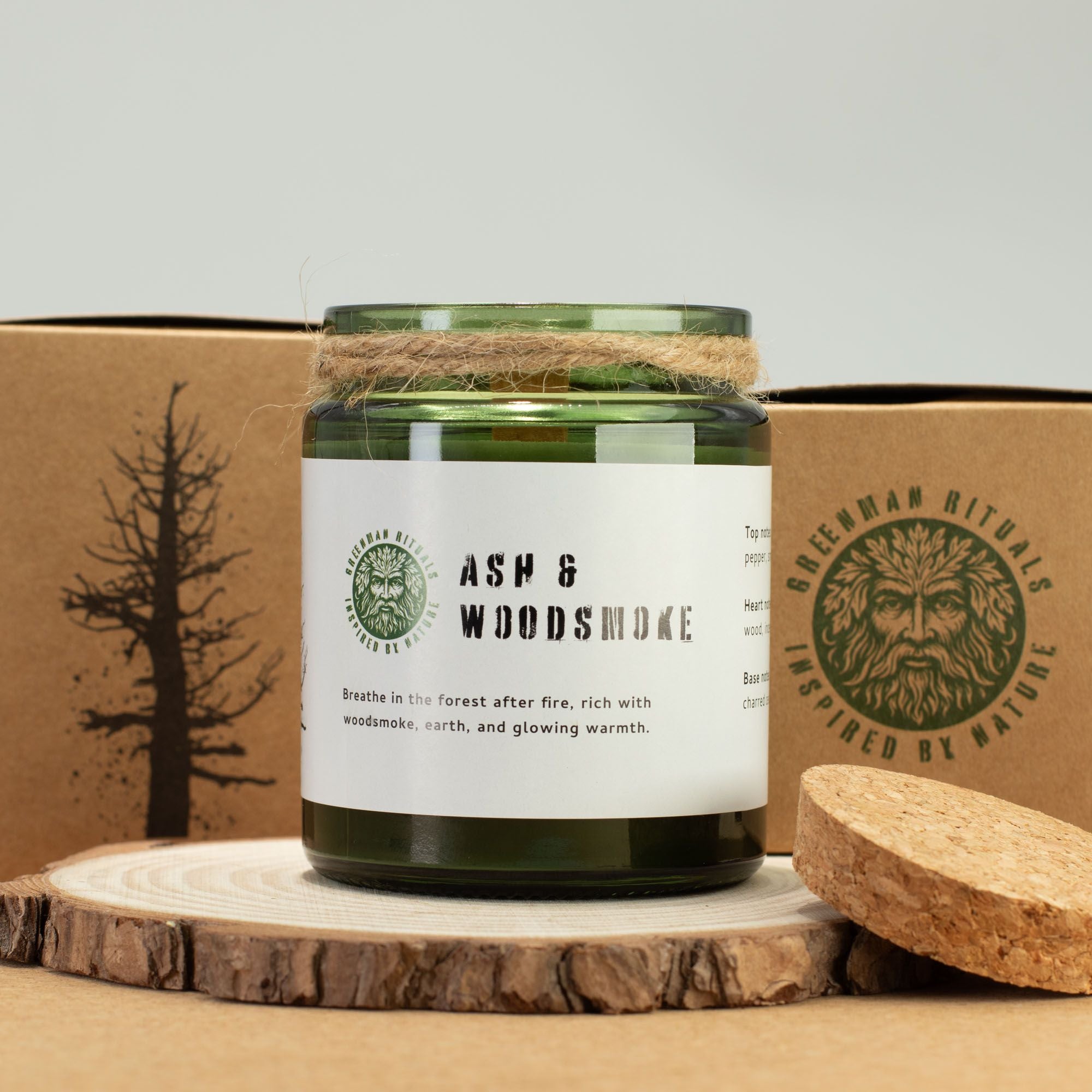 A candle labelled &