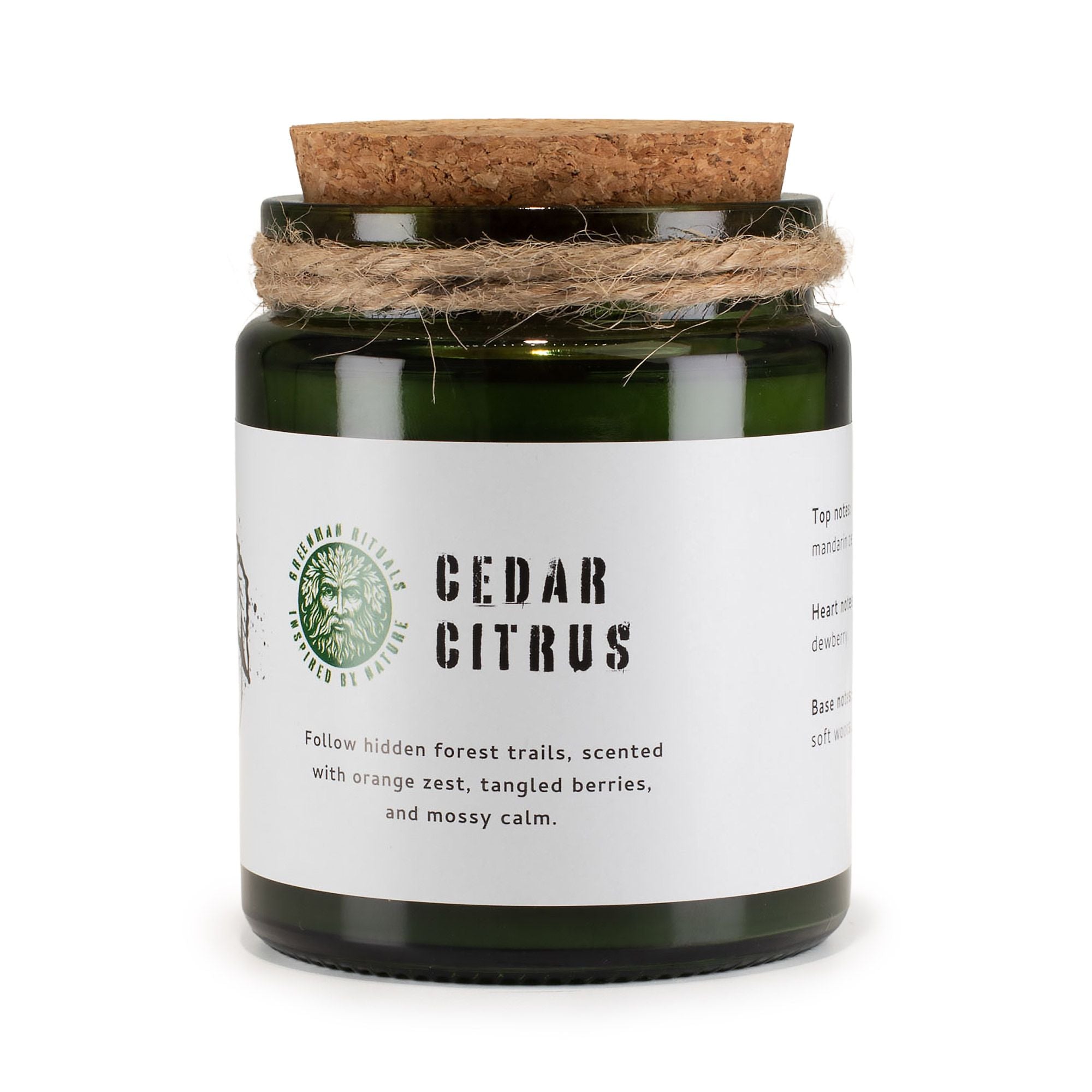 Candle jar labeled &