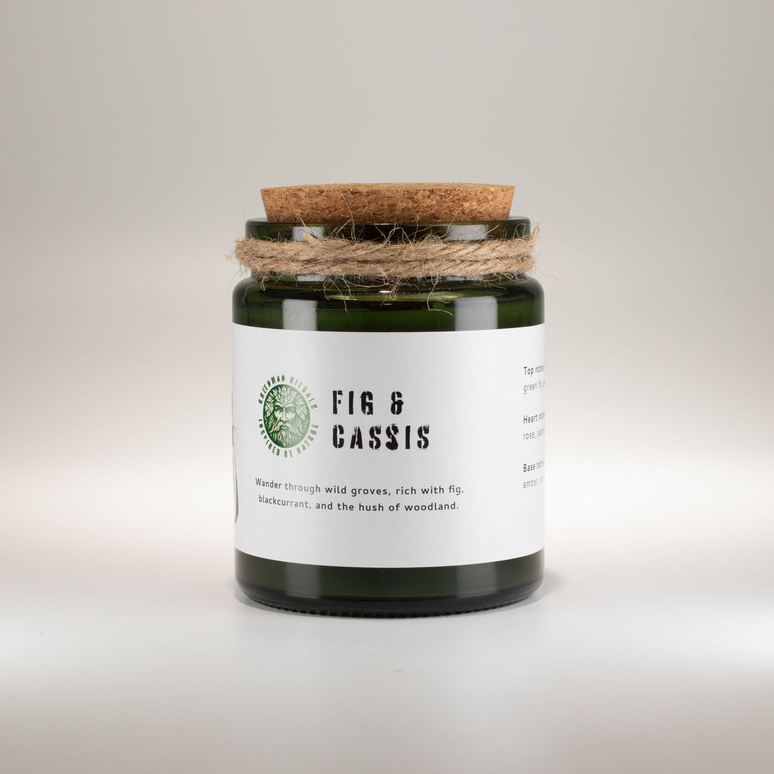 Candle jar labeled &