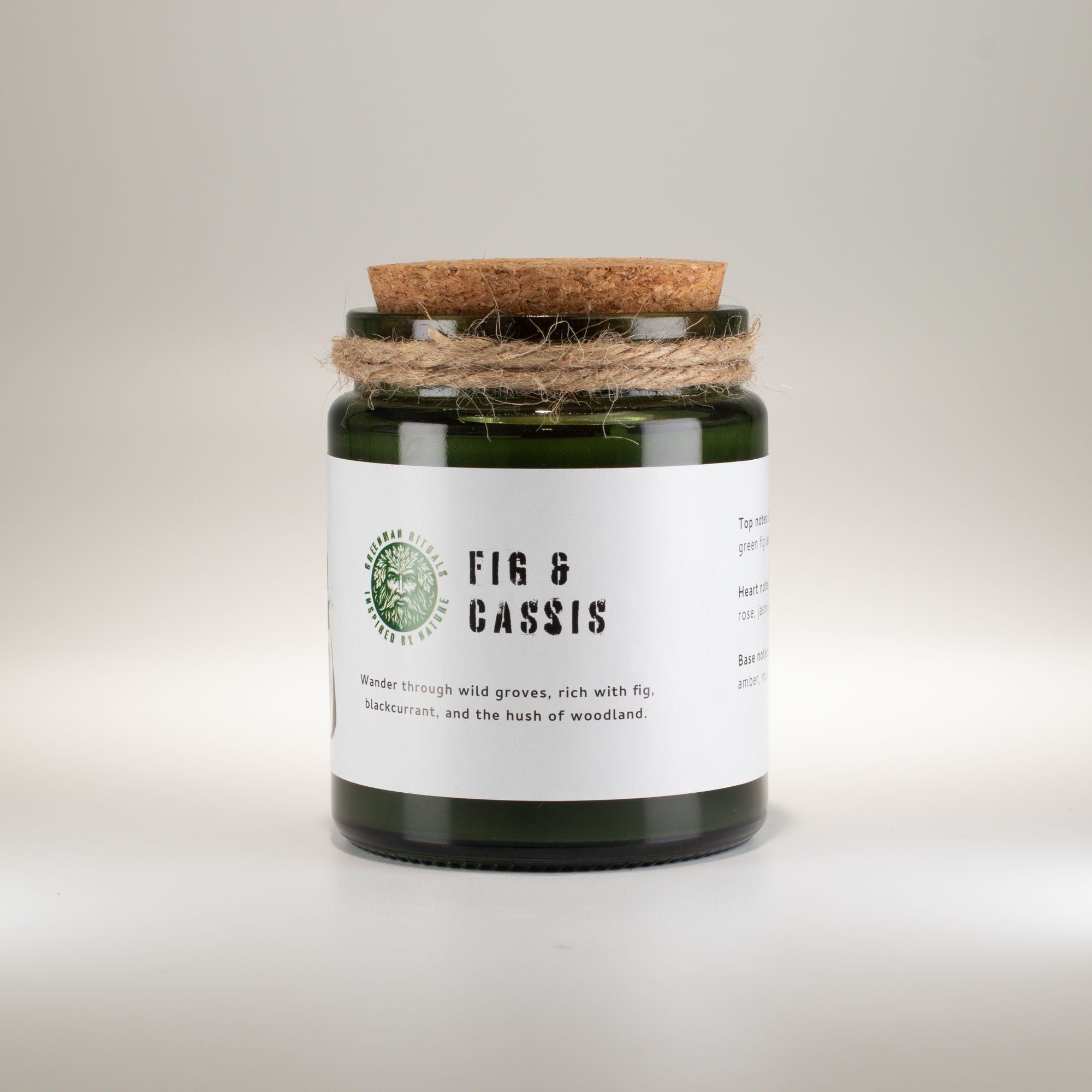 Candle jar labeled &