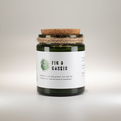 Candle jar labeled &