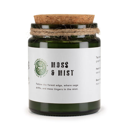 Candle jar labeled &