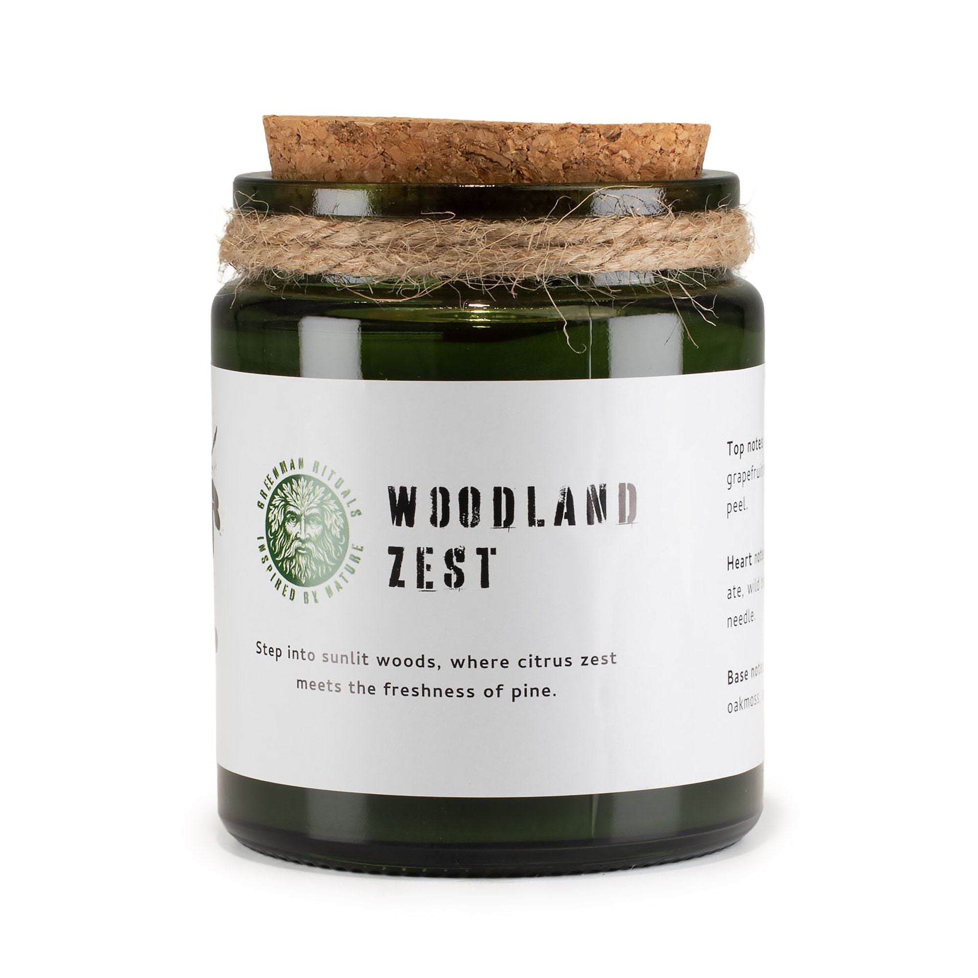 A candle jar labeled &