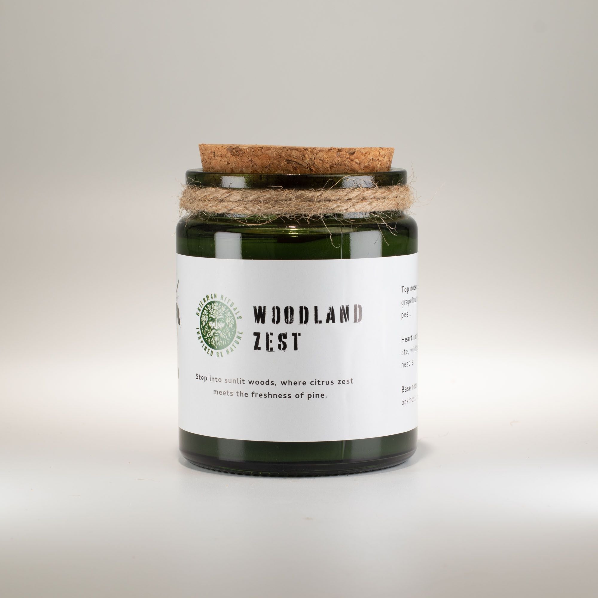 Candle jar labeled &