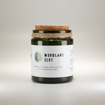 Candle jar labeled &