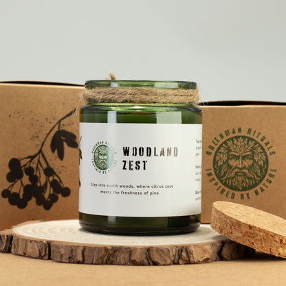 Candle labeled &