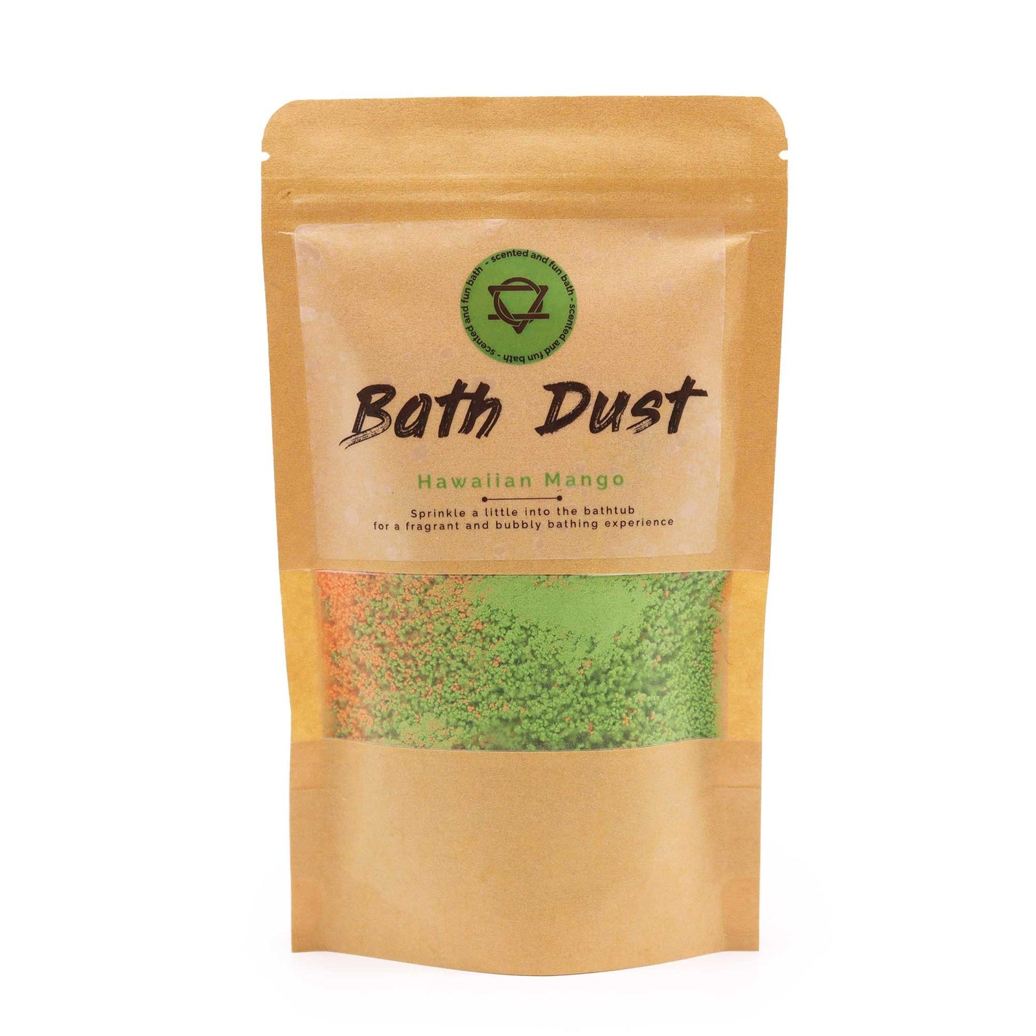 Bath Dust packaging with &