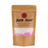 Bath Dust packaging with raspberry and black pepper fragrance on a white background