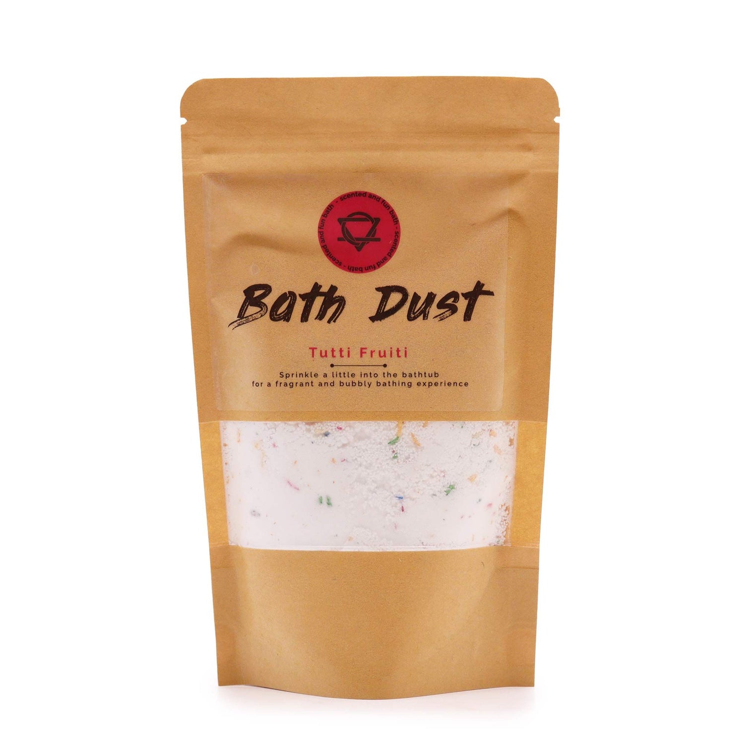Bath dust packaging with &